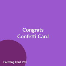 Load image into Gallery viewer, Congrats Confetti Card product image 2