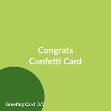 Load image into Gallery viewer, Congrats Confetti Card product image 3