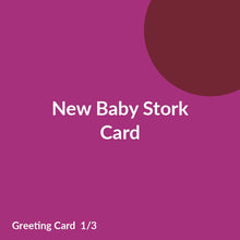 Load image into Gallery viewer, New Baby Stork Card product image 1
